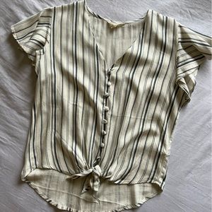 Blue & White striped blouse